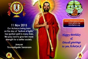 Happy Birthday & Diwali Greetings to Acharya Ji