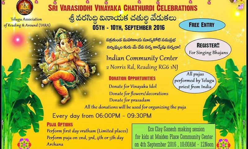 Sri Varasiddhi Vinayaka Chathurdi Celebrations