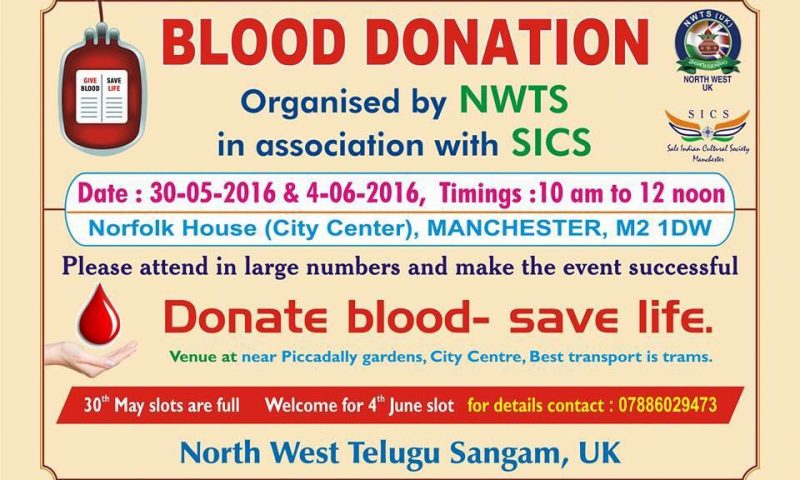 Blood Donation Event @ Manchester