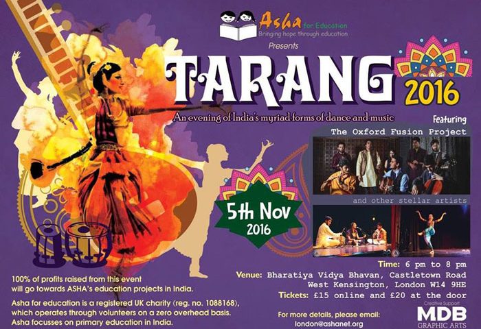 Tarang – 2016 (a FEAST of Indian Music/Dance/Food)