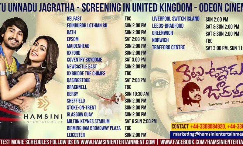 “Kittu Vunnadu Jagratha” Releasing in UK on March 3rd, 2017