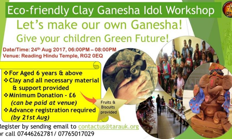 Eco Friendly Ganesh Idol Workshop on 24th Aug 2017